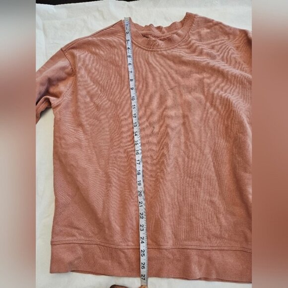 Lululemon Perfectly Oversized Crew, Pink Savannah. Measurements in Pictu… - Picture 6 of 9